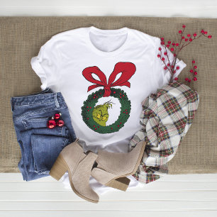 Camiseta El Grinch Clásico Corona de Navidad
