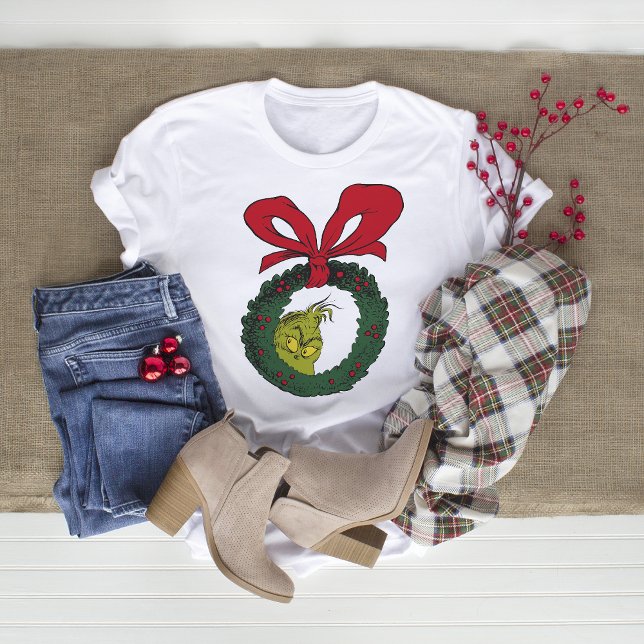 Camiseta El Grinch Clásico | Corona de Navidad (Subido por el creador)