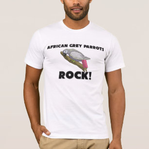 Camiseta El gris africano repite mecánicamente la roca
