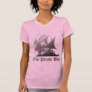 Camiseta El gris de la bahía del pirata al negro