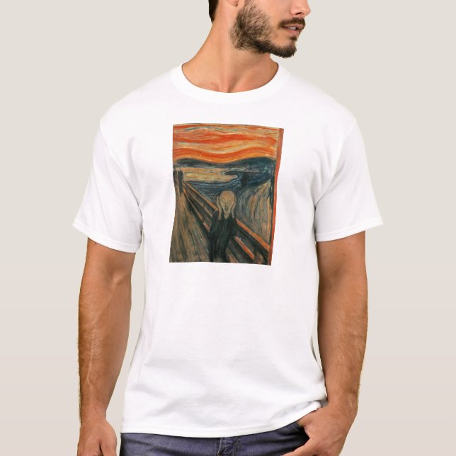 Camiseta El grito de Edvard Munch (Anverso)