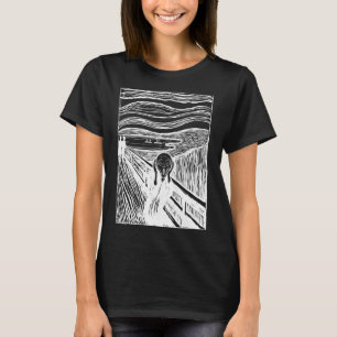 Camiseta El Grito de Edvard Munch – Arte de Línea Blanca
