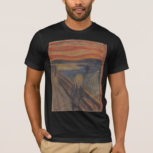 Camiseta El grito de la naturaleza de Edvard Munch 1893 (Anverso)