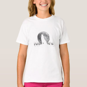 Camiseta el grito del lobo bajo la luna llena