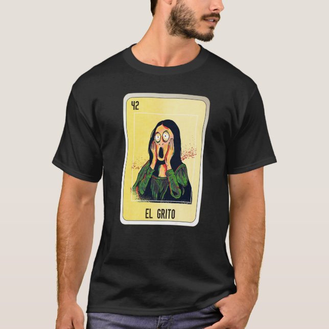 Camiseta El Grito Mexican Slang Lottery Bingo Cards   (Anverso)