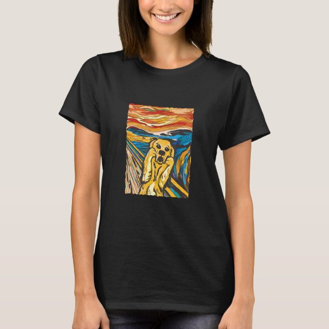 Camiseta El Grito Retriver Parodia Al Perro Pintándome (Anverso)