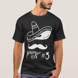 Camiseta El grupo Amigo #3 mexicano coincide con Cinco De M