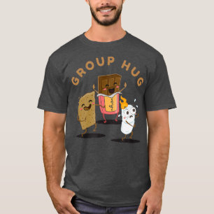 Camiseta El grupo Camping Hug Smores Marshmallow y Funny