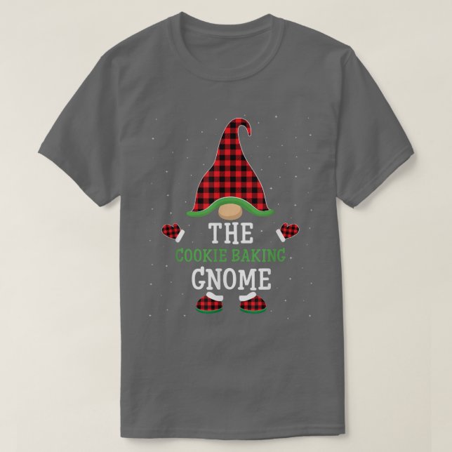 Camiseta El Grupo Cookie Baking Gnome Coincide con Navidade (Diseño del anverso)