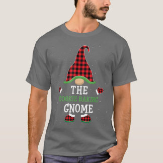 Camiseta El Grupo Cookie Baking Gnome Coincide con Navidade