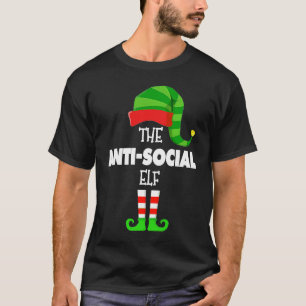 Camiseta El Grupo de ELF ANTISOCIAL de Navidad Familiar a J