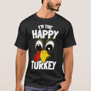 Camiseta El grupo de la familia Happy Turkey coincidiendo c
