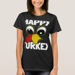 Camiseta El grupo de la familia Happy Turkey coincidiendo c