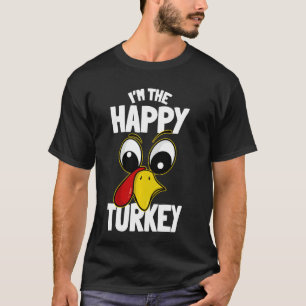 Camiseta El grupo de la familia Happy Turkey coincidiendo c