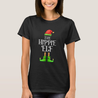 Camiseta El Grupo de Navidad de Elfos Hippies Coincidentes 