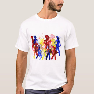 Camiseta El grupo de palillo derecho figura la pintura de