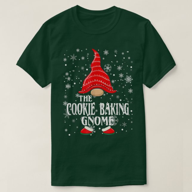 Camiseta El Grupo Familia Cookie Baking Gnome Coincidencia  (Diseño del anverso)