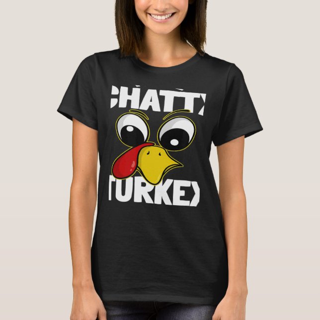 Camiseta El grupo familiar Chatty Turkey coincidiendo con T (Anverso)