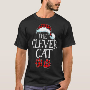 Camiseta El Grupo Familiar de Navidad de Gatos Inteligentes