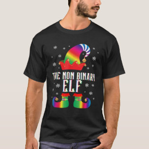 Camiseta El grupo familiar no binario Elf Matching Xmas LGB