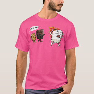 Camiseta El Grupo Funny Abraza A Campfire Marshmallow Y Me
