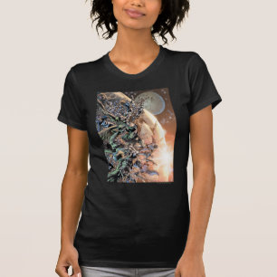 Camiseta El grupo y la luna más negros de la noche