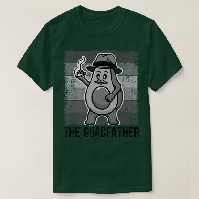 Camiseta El Guacfather, Cute Aguacate Men, Funny Daddy, Ret (Diseño del anverso)
