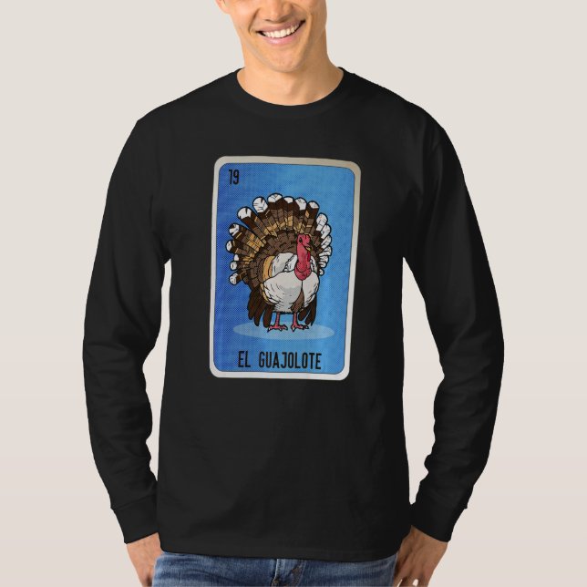 Camiseta El Guajolote Mexican Slang Lottery Bingo Cards (Anverso)