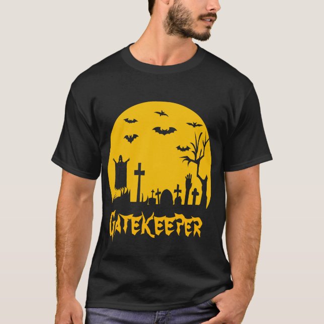 Camiseta El guardián de la entrada de Halloween (Anverso)