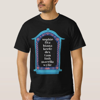 Camiseta "El guardián de los nombres de los personajes de l