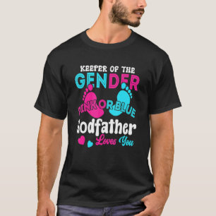 Camiseta El guardián del género rosa o azul padre te ama