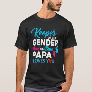 Camiseta El guardián del género rosa o azul papá te ama a t