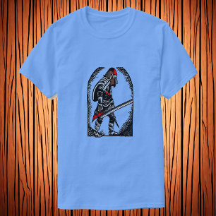 Camiseta El guerrero Arte IA