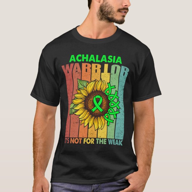 Camiseta El guerrero de Achalasia no es por el débil apoyo (Anverso)