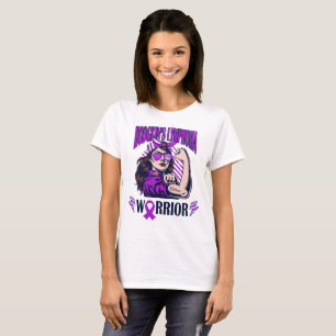 Camiseta El guerrero del linfoma de Hodgkin cree y lucha