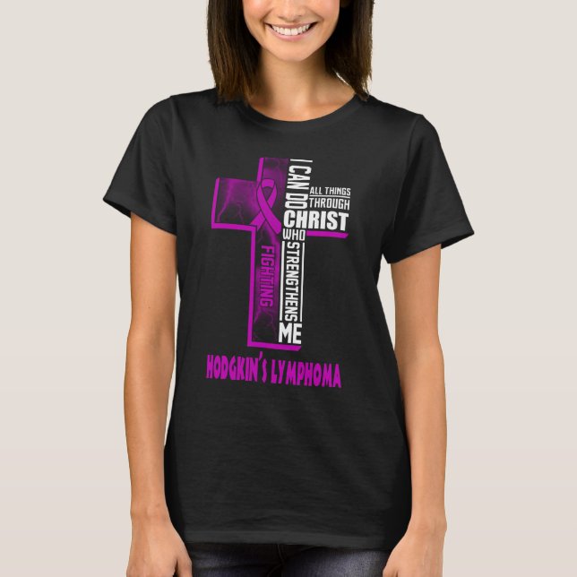 Camiseta el guerrero del linfoma hodgkin puede hacer todas  (Anverso)