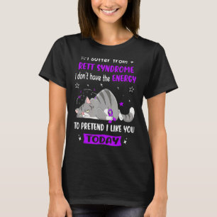 Camiseta El Guerrero Del Síndrome De Rett I Sufre Del Síndr