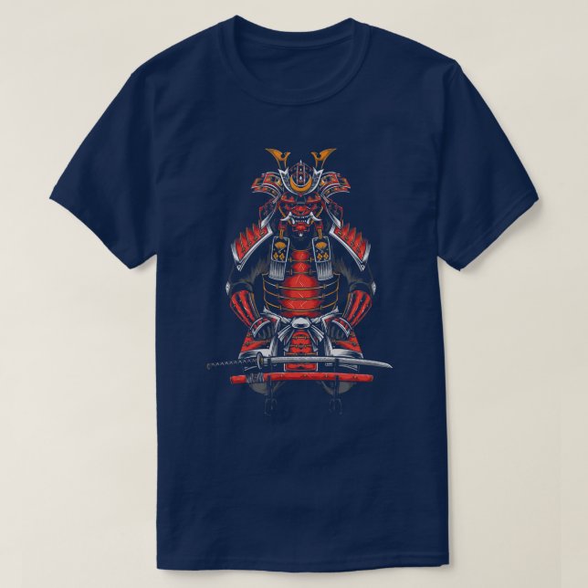Camiseta El guerrero fantasma de Samurai Anime Manga Bushid (Diseño del anverso)
