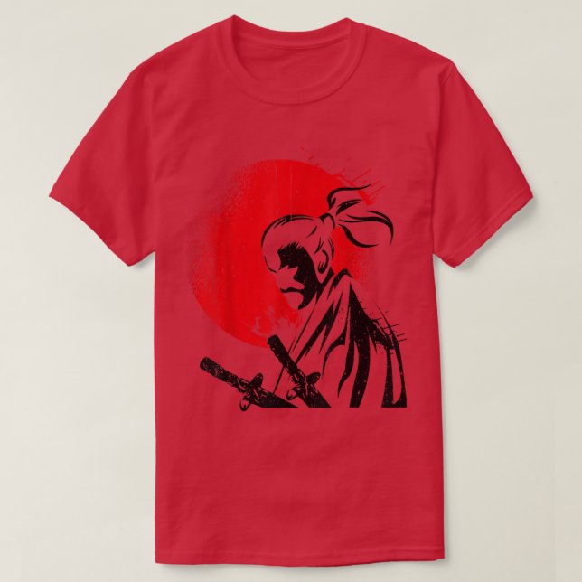 Camiseta El guerrero fantasma de Samurai Anime Manga Bushid (Diseño del anverso)