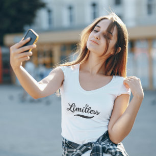 Camiseta El guión moderno negro debe ser delgado y delgado
