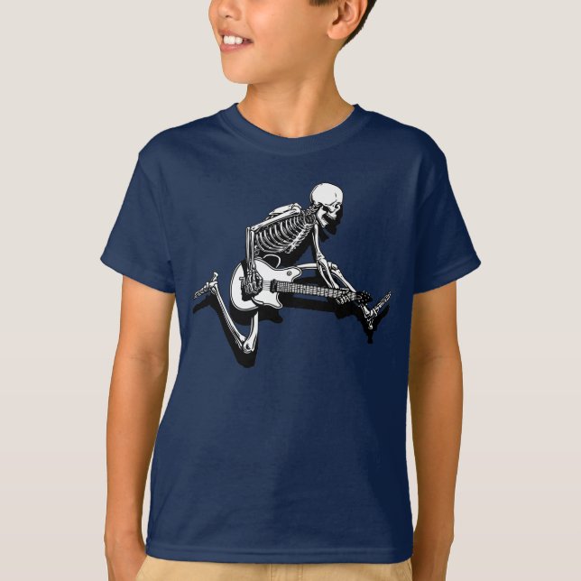 Camiseta El guitarrista esquelético salta (Anverso)