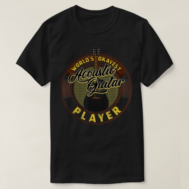 Camiseta El guitarrista más Okayer del mundo: una guitarra  (Diseño del anverso)