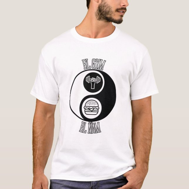 Camiseta El gym y el ñam (Anverso)