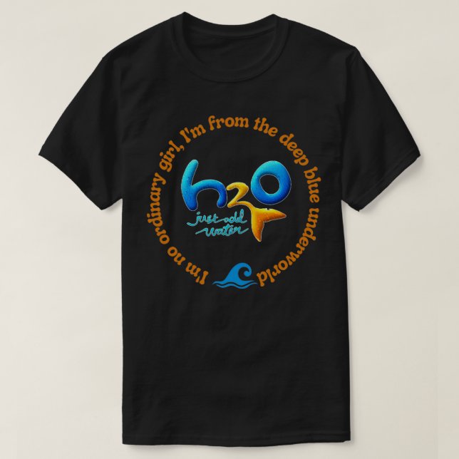 Camiseta El H2O sólo agrega agua ix27m no chica común ix27m (Diseño del anverso)