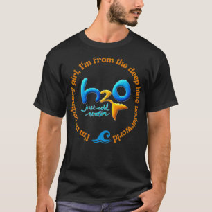 Camiseta El H2O sólo agrega agua ix27m no chica común ix27m