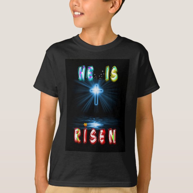 Camiseta Él ha resucitado (Anverso)