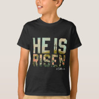 Él ha resucitado Cruz cristiana Jesús Versículo de