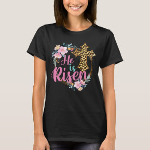 Camiseta Él ha resucitado  Cruz de Jesús Domingo de Pascua 