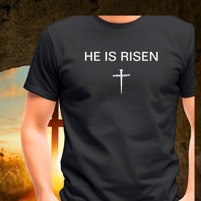 Camiseta Él ha Resucitado Domingo de Resurrección de Pascua (Subido por el creador)