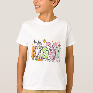 Camiseta Él ha resucitado Feliz día de Pascua Jesús Chica c